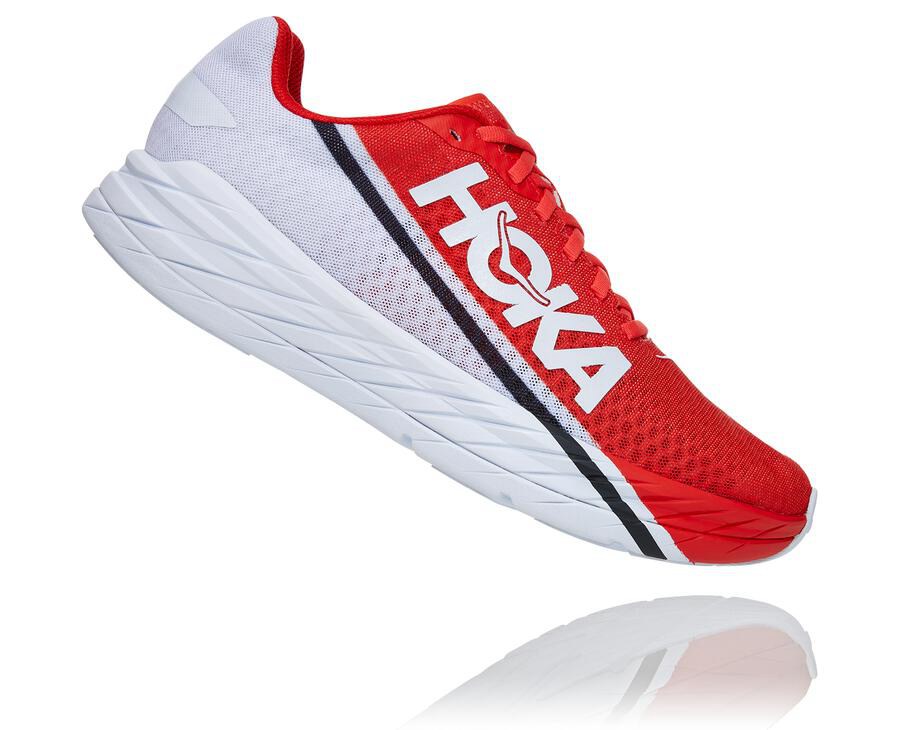 Hoka One One Hardloopschoenen Dames - Rocket X - Rood/Wit - PJ3548207